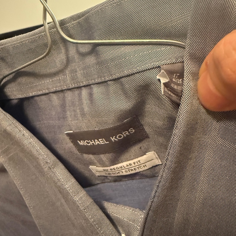 Michael Kors Charcoal Herringbone Jacket